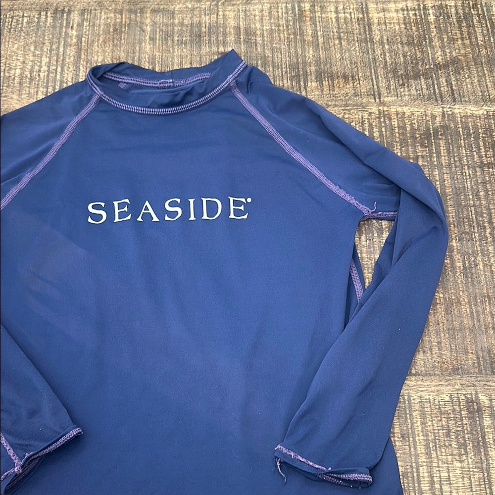 Kids Blue Seaside Rashguard - Picture 4 of 7